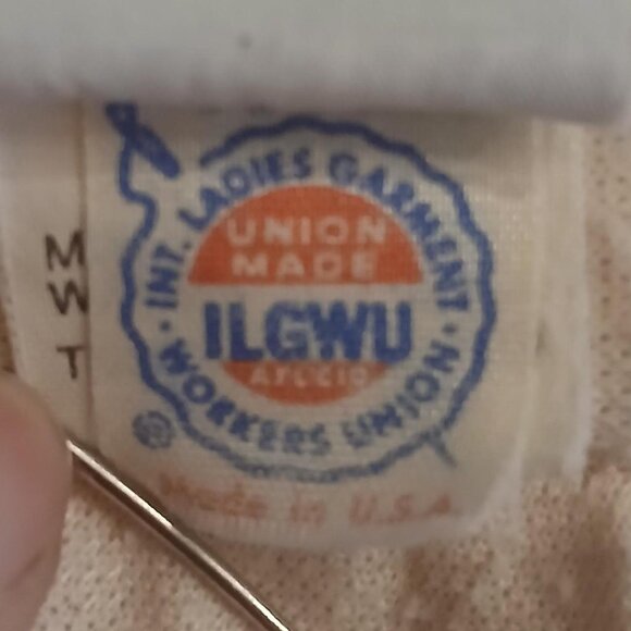 ILGWU union-made in the USA vintage 60s cream pleated midi skirt - Picture 2 of 8